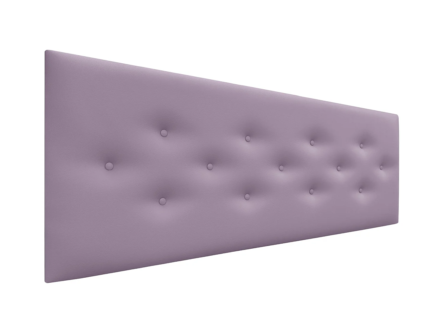 DHOME Tête de Lit en Similicuir avec 3 Rangées de Boutons Entrelacées Tête de Lit Rembourrée de Luxe (Lilas, 150cm)