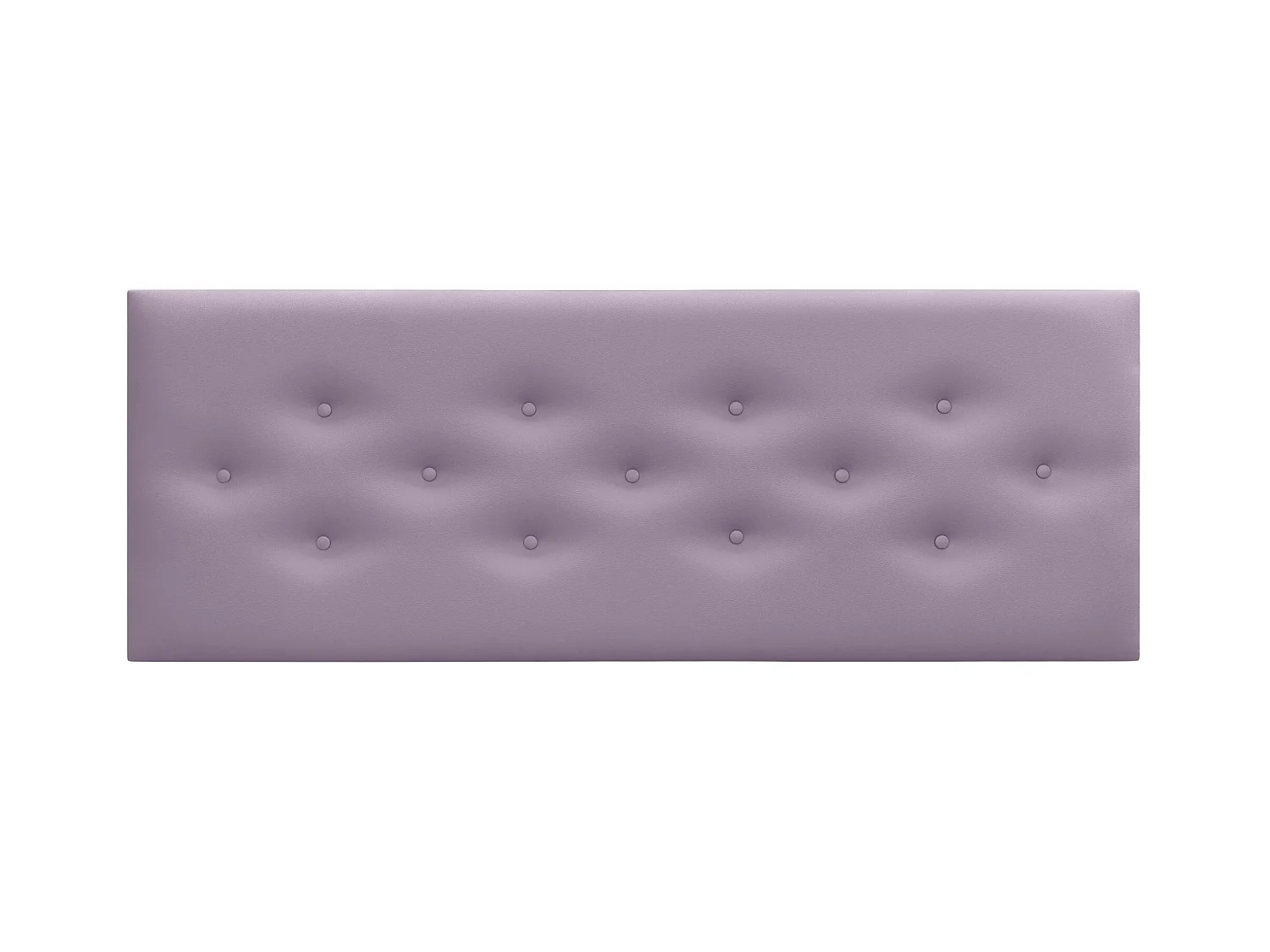 DHOME Tête de Lit en Similicuir avec 3 Rangées de Boutons Entrelacées Tête de Lit Rembourrée de Luxe (Lilas, 150cm)