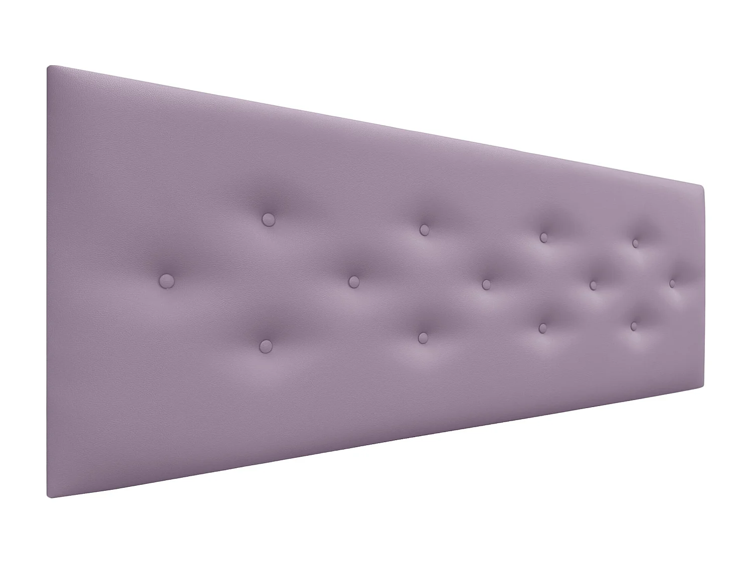 DHOME Tête de Lit en Similicuir avec 3 Rangées de Boutons Entrelacées Tête de Lit Rembourrée de Luxe (Lilas, 150cm)