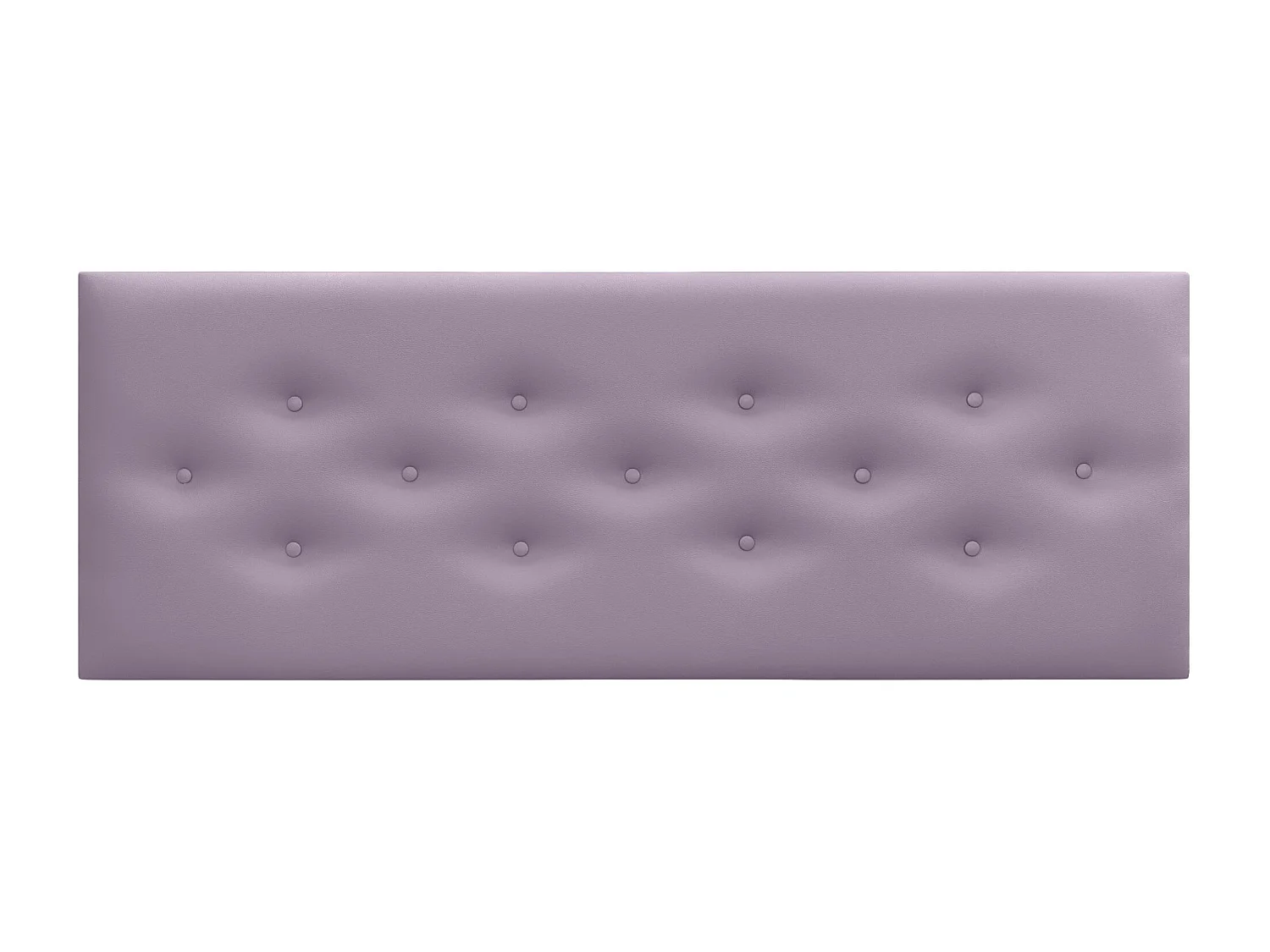 DHOME Tête de Lit en Similicuir avec 3 Rangées de Boutons Entrelacées Tête de Lit Rembourrée de Luxe (Lilas, 150cm)
