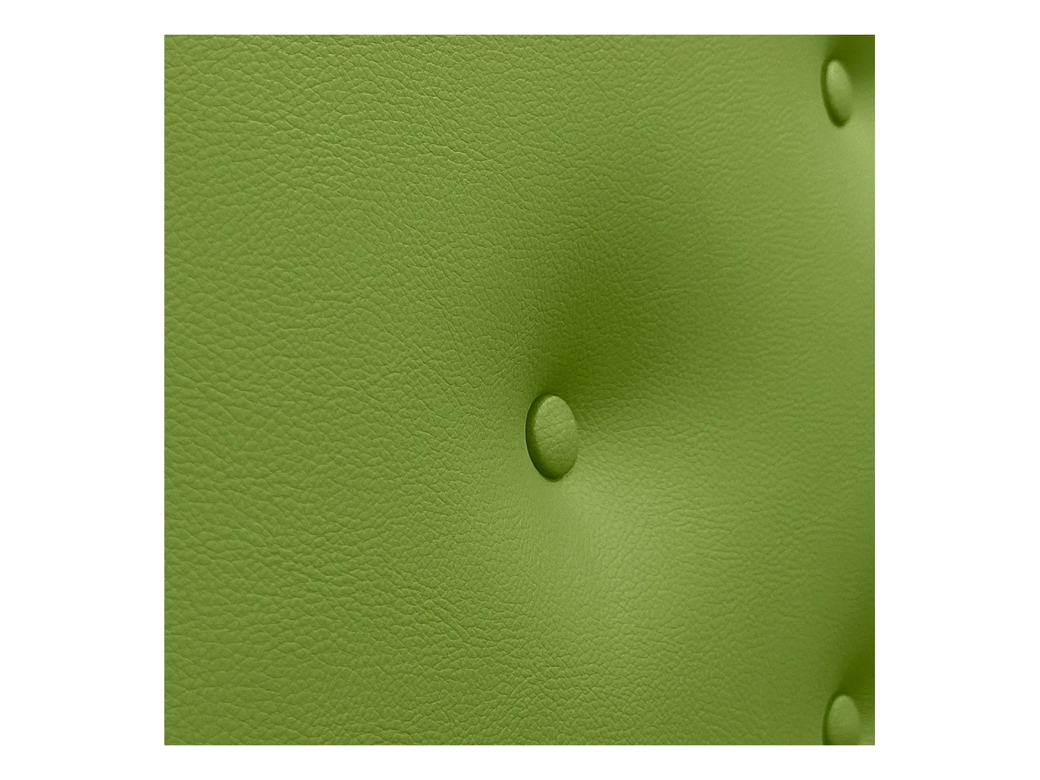 DHOME Kunstleder-Kopfteil mit 3 versetzten Knopfreihen und Füßen, luxuriöses gepolstertes Bettkopfteil (Grün, 150cm)