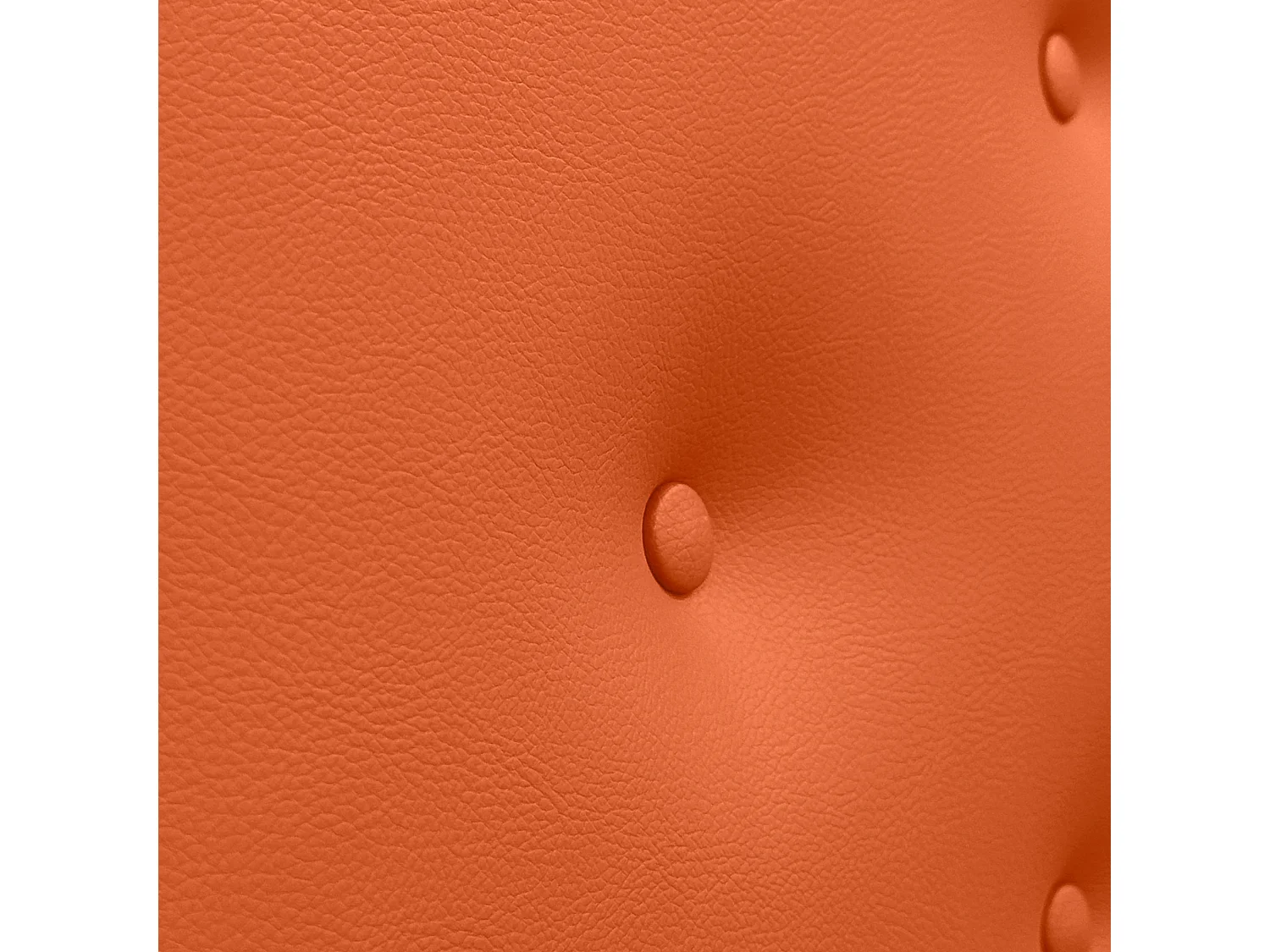 DHOME Tête de lit en simili cuir avec 3 rangées de boutons entrelacés Tête de lit rembourrée pour lit de luxe (Orange, 105cm)