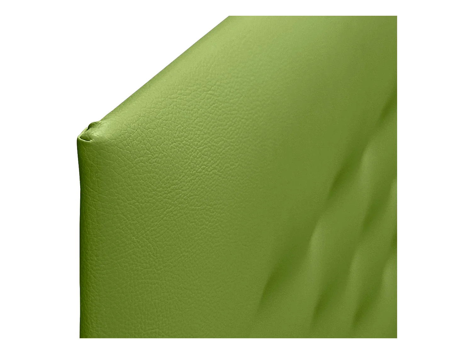 DHOME Tête de lit en simili cuir avec 3 rangées de boutons Tête de lit rembourrée pour lit de luxe (Vert, 105cm)