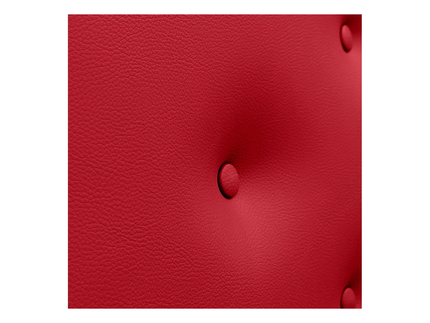 DHOME Tête de lit en simili cuir avec 3 rangées de boutons entrelacés Tête de lit rembourrée pour lit de luxe (Rouge, 150cm)