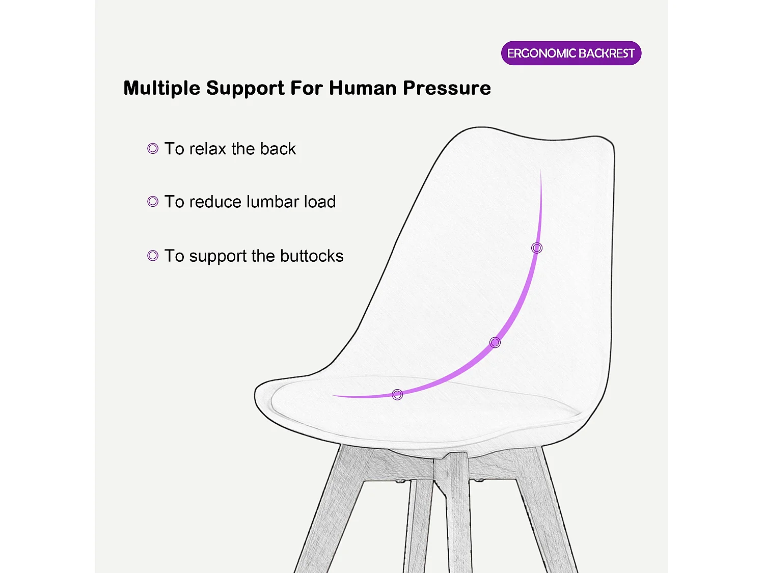 2 pièce chaise de cuisine salle à manger design scandinave assise rembourrée pieds en bois de hêtre massif - blanc