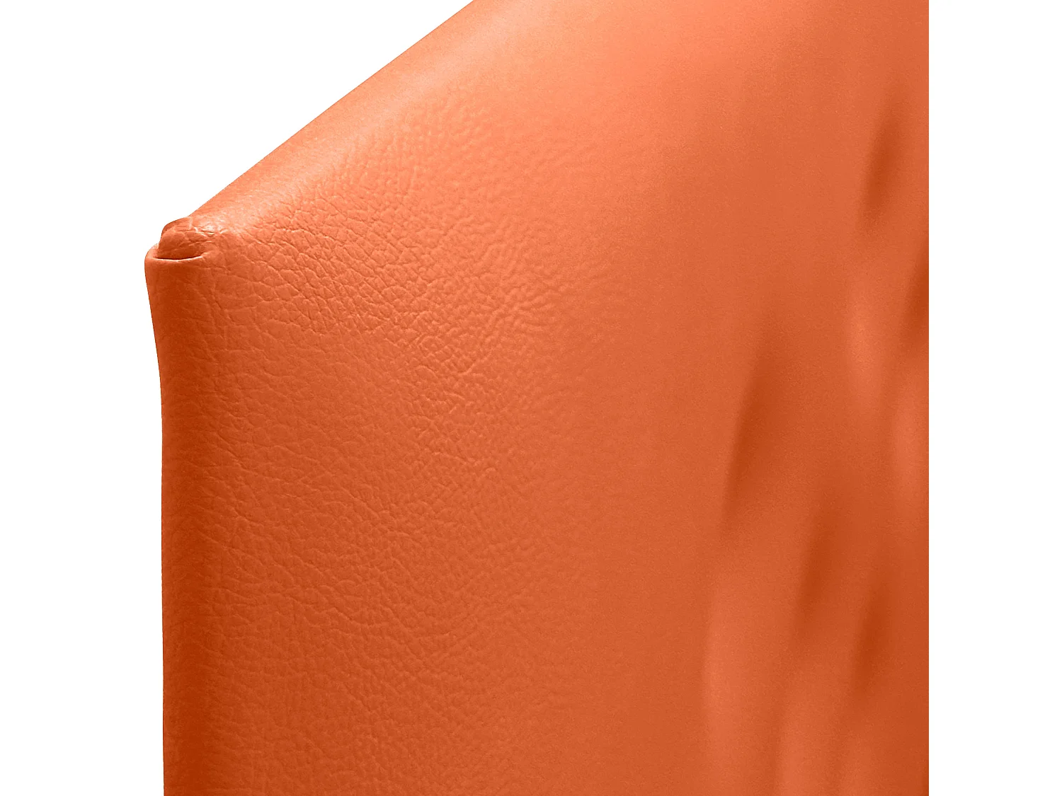 DHOME Tête de Lit en Similicuir avec 3 Rangées de Boutons Entrelacées Tête de Lit Rembourrée de Luxe (Orange, 180cm (2 pièces))
