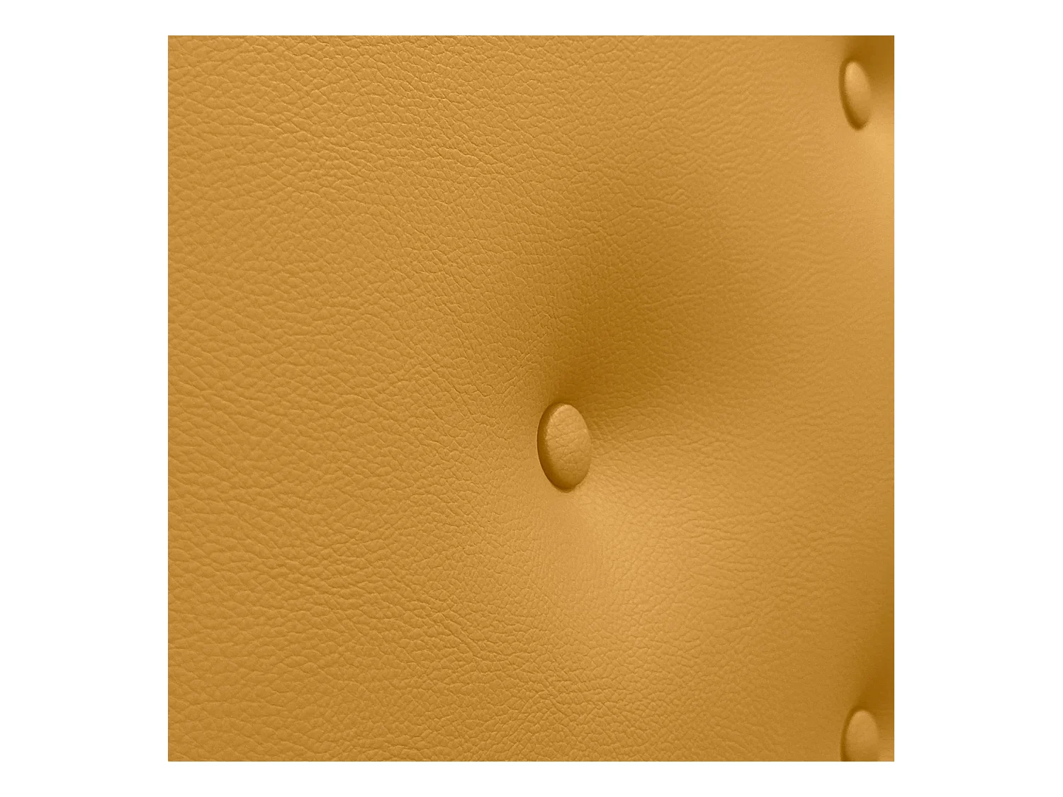 DHOME Tête de lit en simili cuir avec 3 rangées de boutons entrelacés Tête de lit rembourrée pour lit de luxe (Moutarde, 150cm)