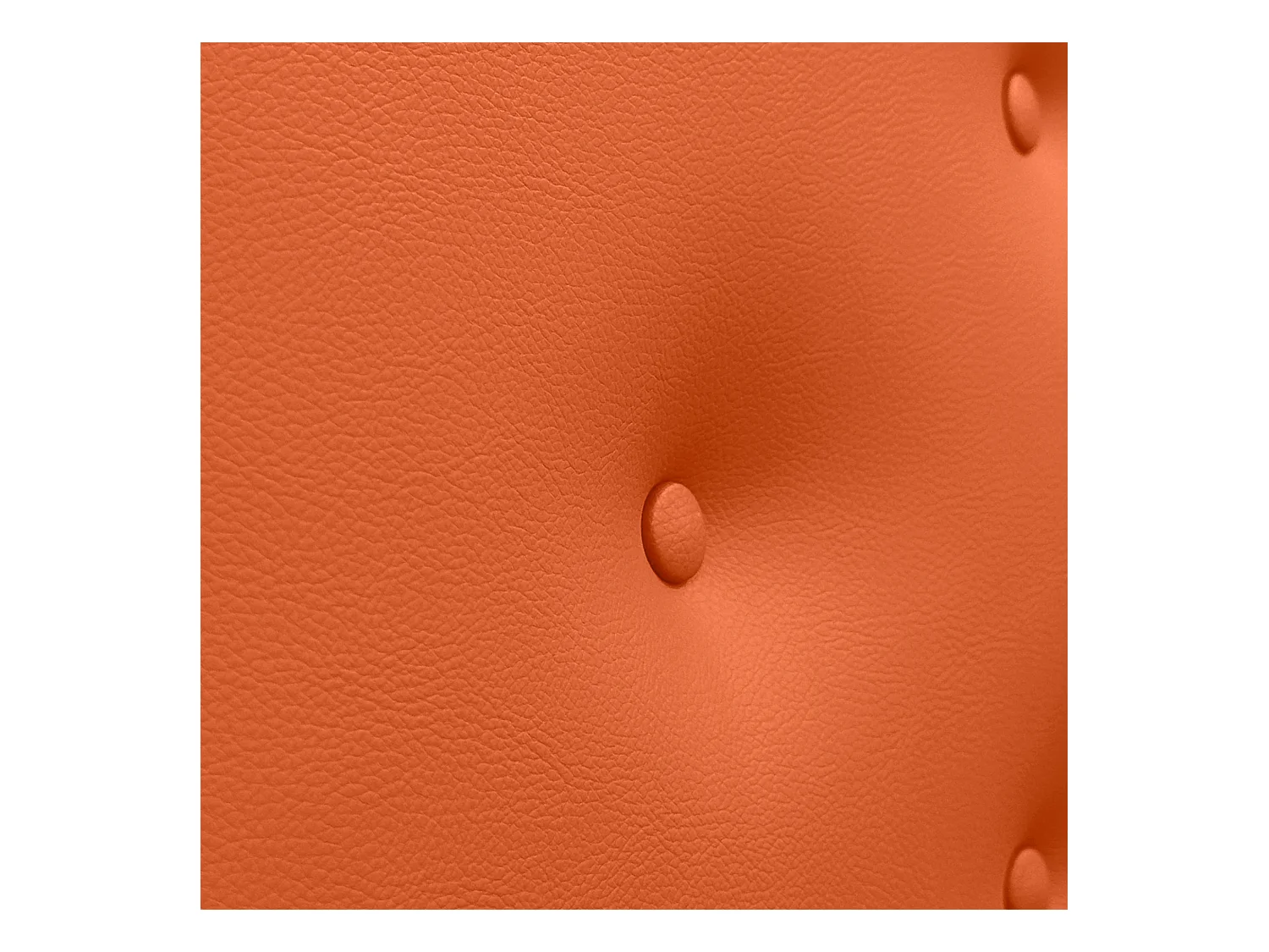 DHOME Tête de Lit en Similicuir avec 3 Rangées de Boutons Entrelacées Tête de Lit Rembourrée de Luxe (Orange, 160cm (2 pièces))