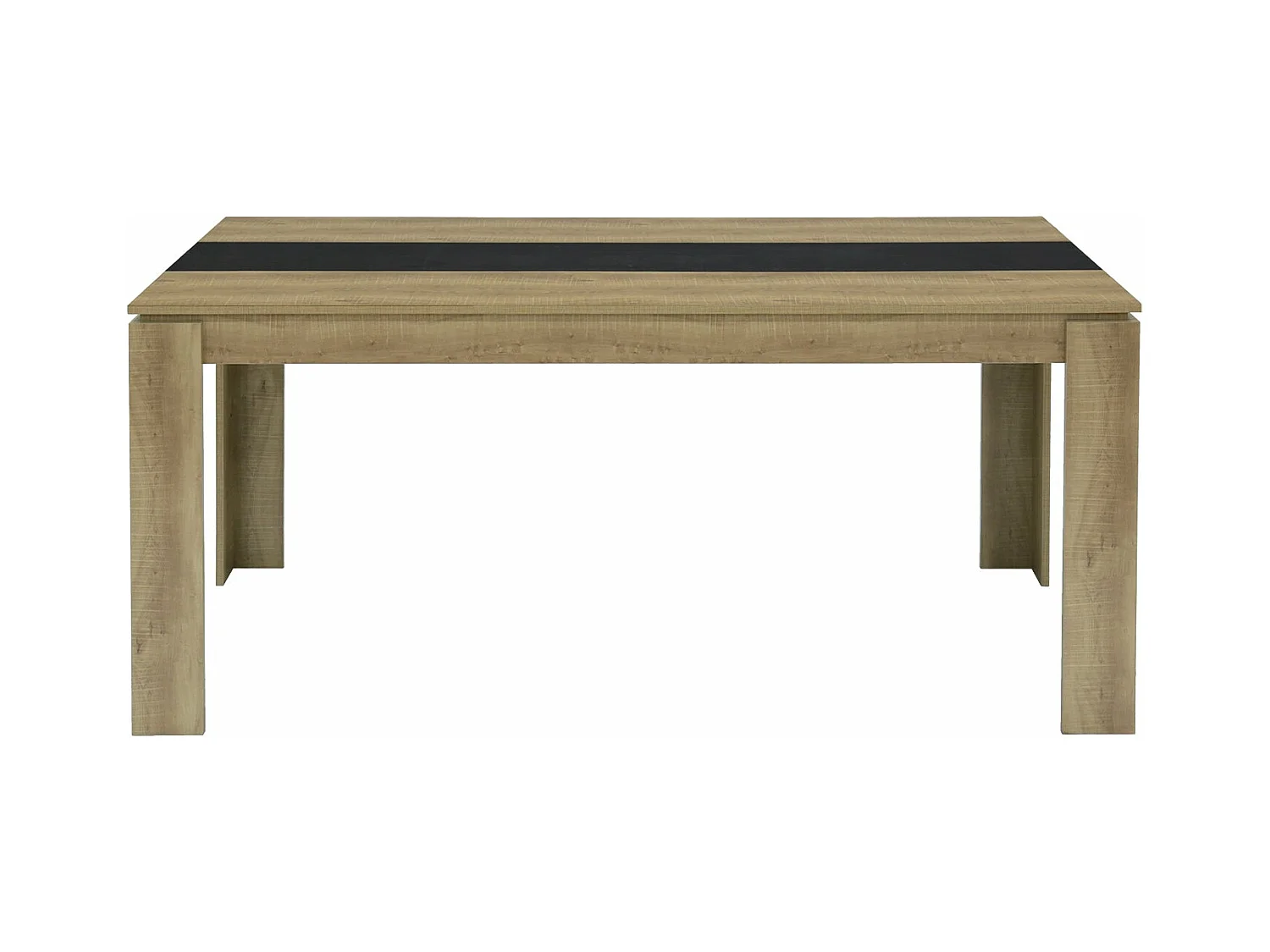 Table de salle à manger avec 160 × 80 × 75 cm - Noir