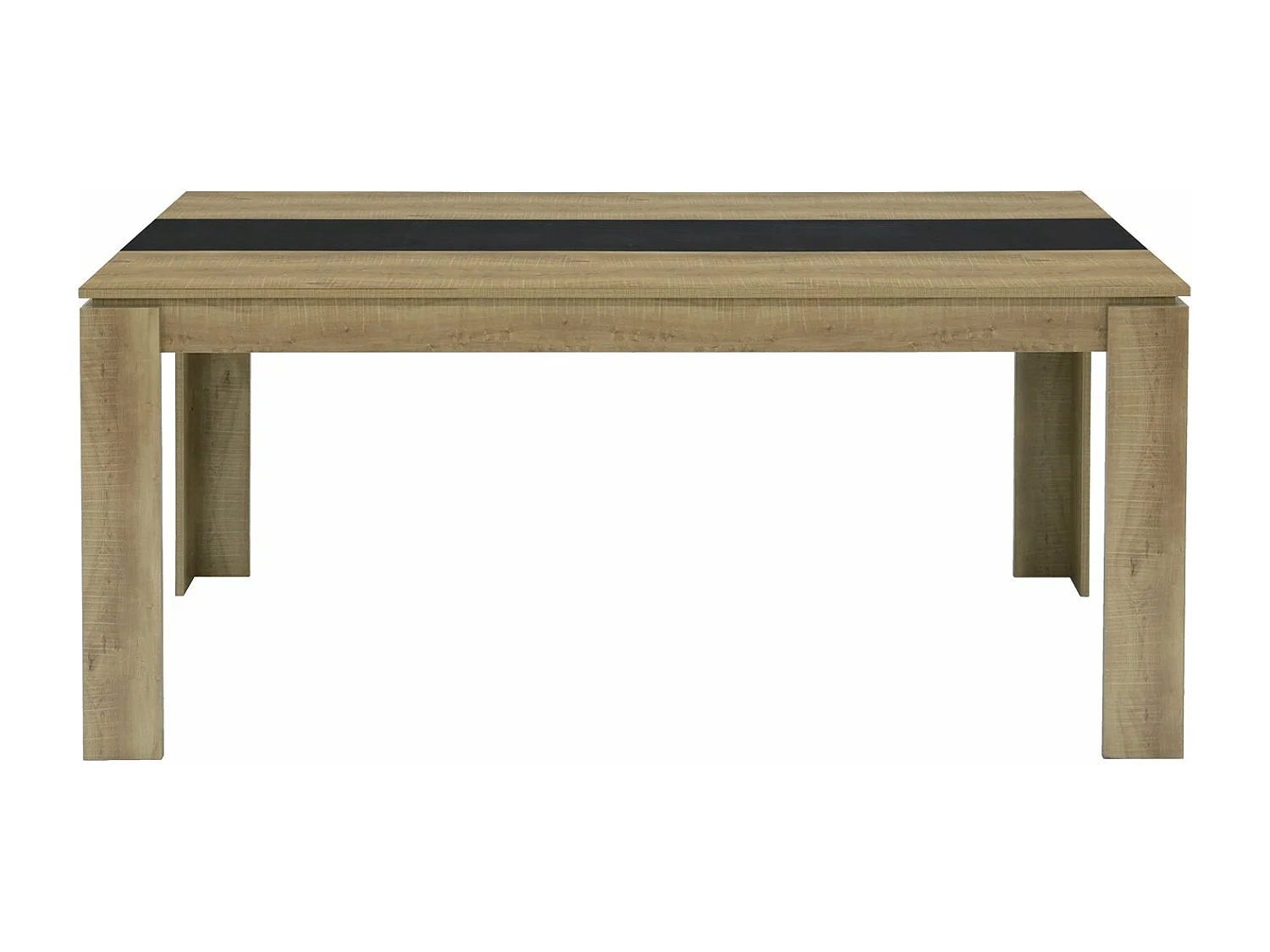 Table de salle à manger avec 160 × 80 × 75 cm - Noir