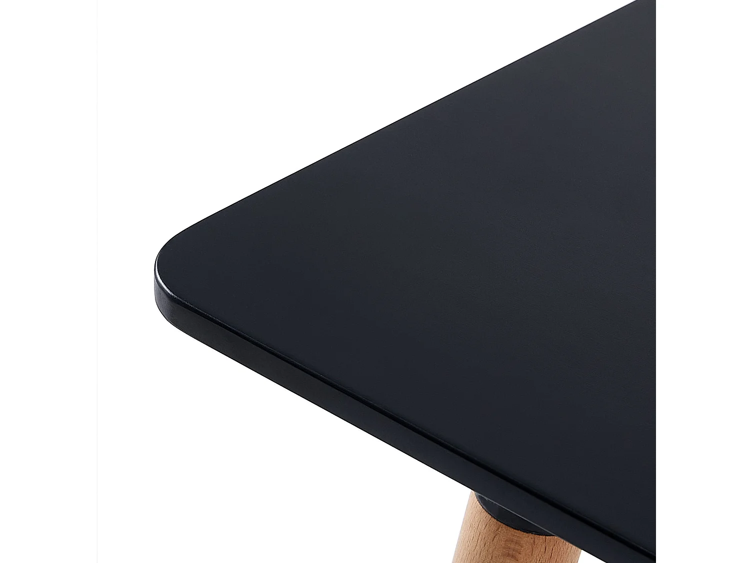 Table à Manger Rectangulaire en Bois - Style Scandinave Simple à Quatre Pieds - 110 x 70 x 73 cm - Noir