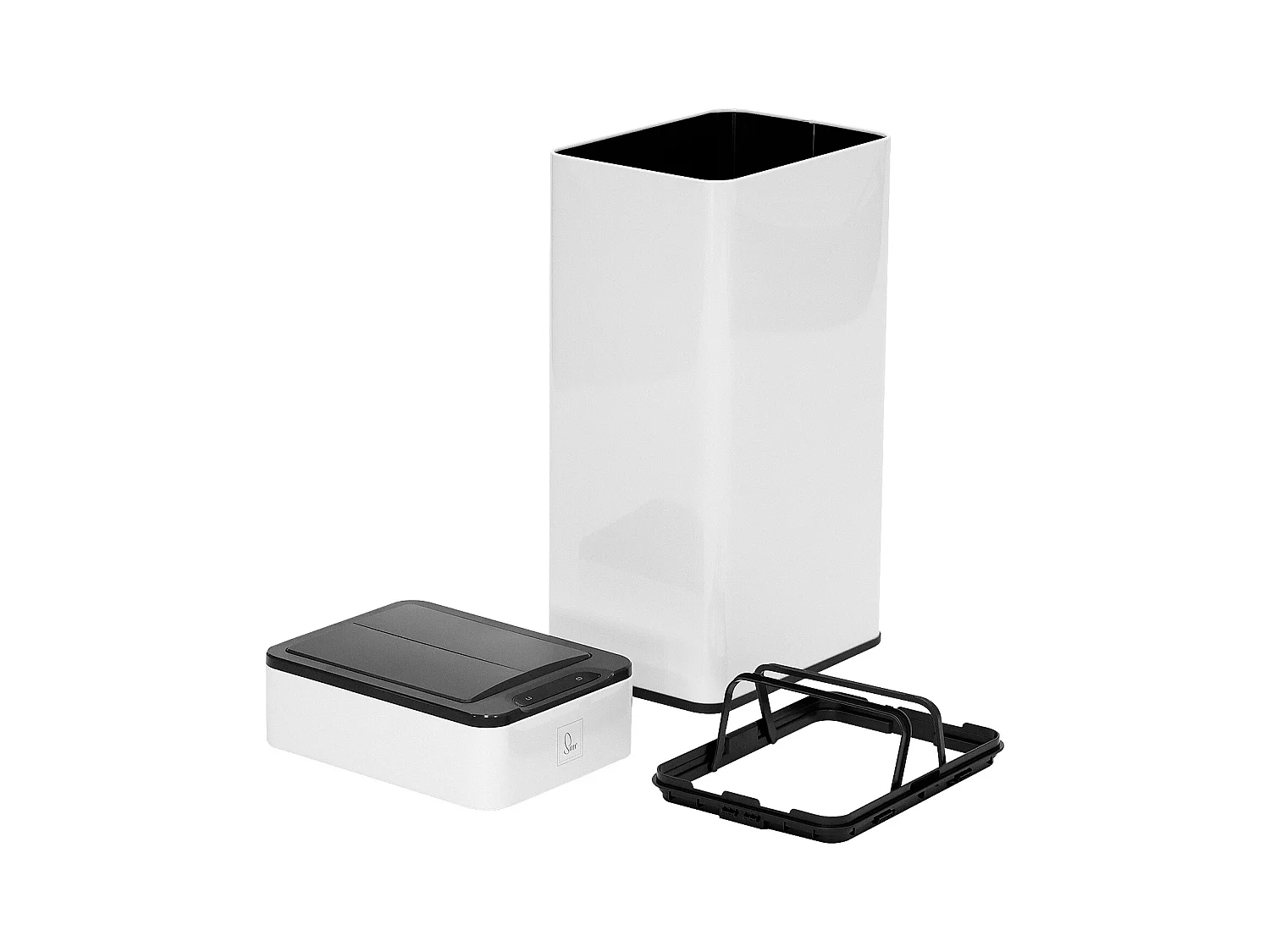 SVITA SE40L Poubelle à capteur Poubelle de cuisine Poubelle automatique Blanc