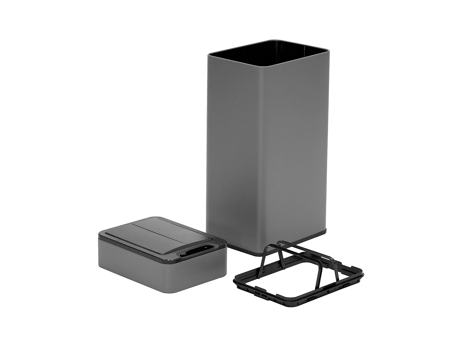 SVITA SE40L Poubelle à capteur Poubelle de cuisine Poubelle automatique Gris