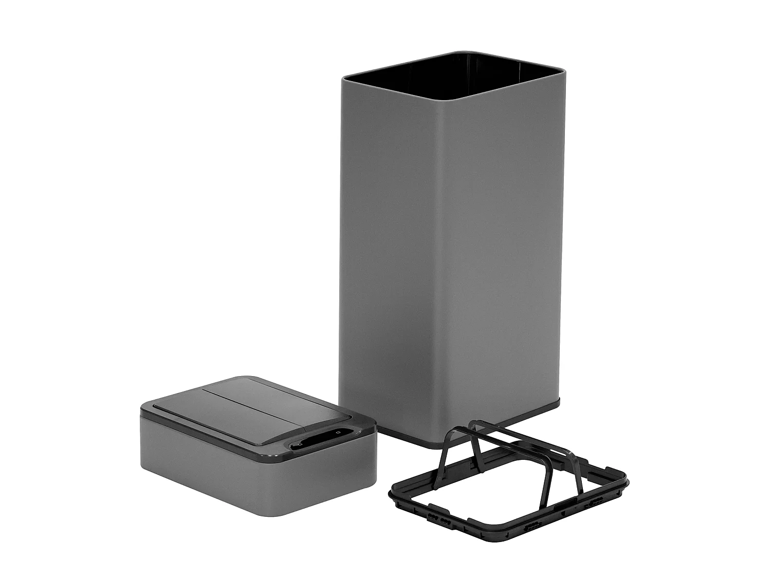 SVITA SE40L Poubelle à capteur Poubelle de cuisine Poubelle automatique Gris