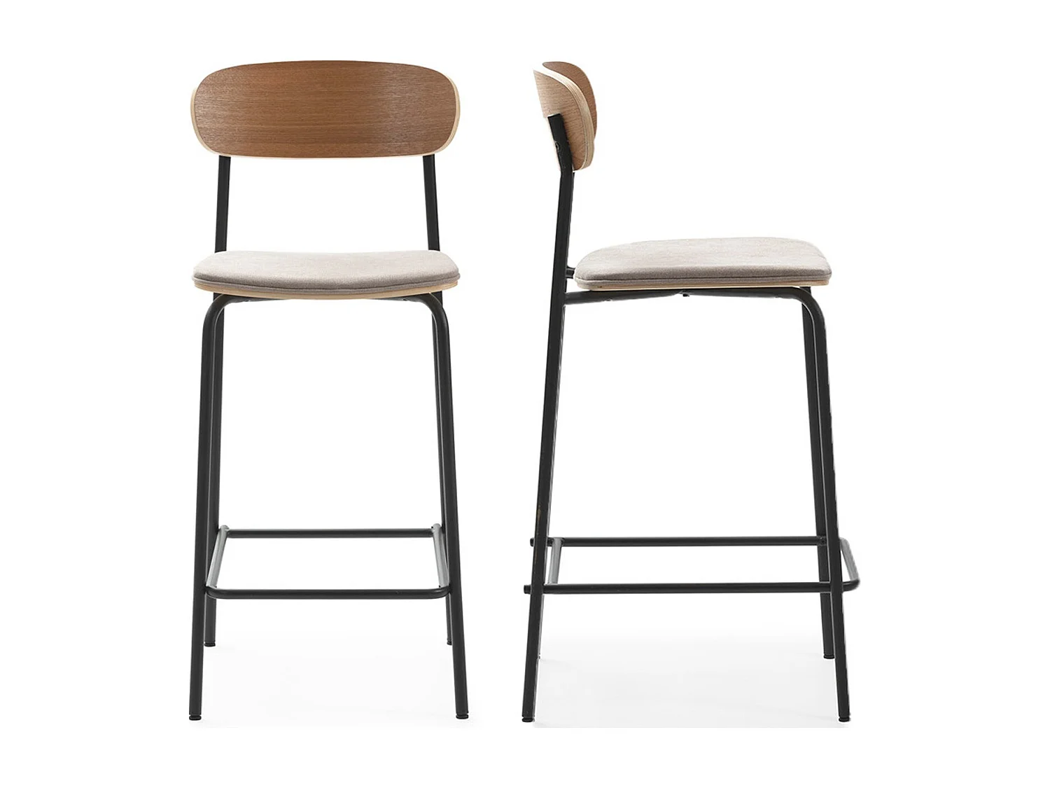 Eetkamerstoel Malila - 54x63x48cm - Roze - Set van 4