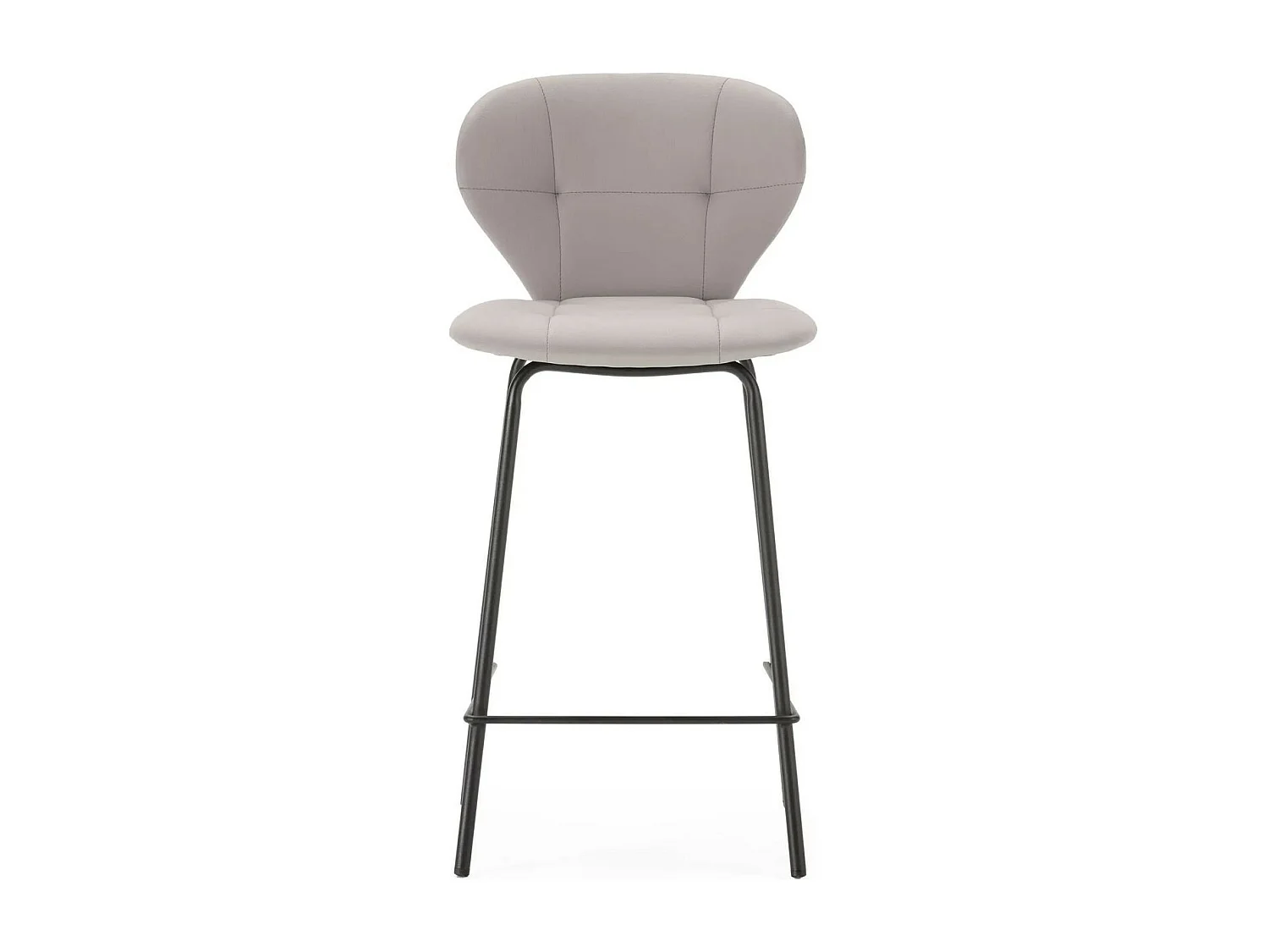 Lot de 2 tabourets de bar en tissu beige - Svea