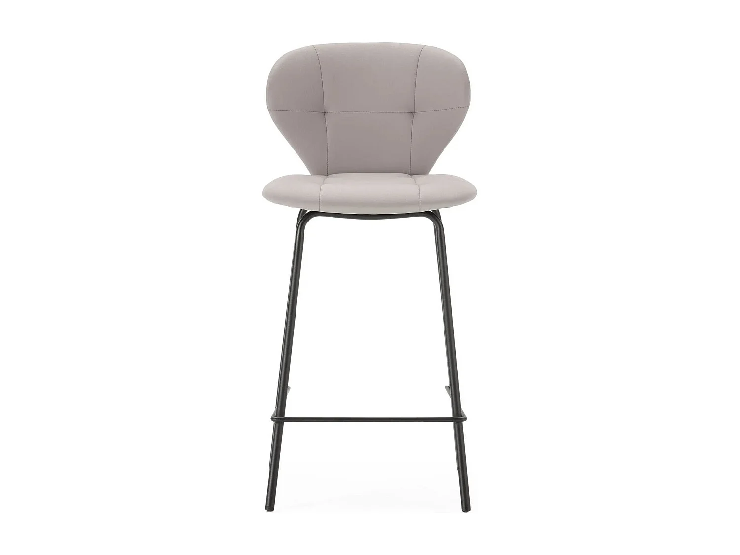 Lot de 2 tabourets de bar en tissu beige - Svea