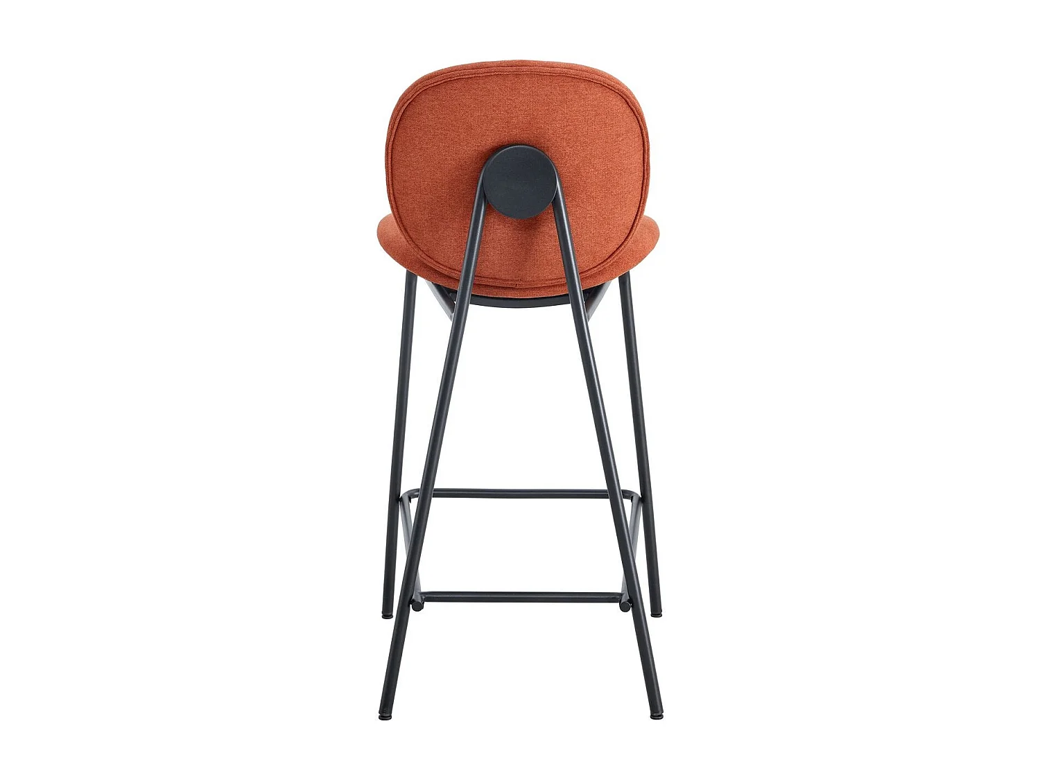 Lot de 2 tabourets de bar en tissu rouille - Boreal