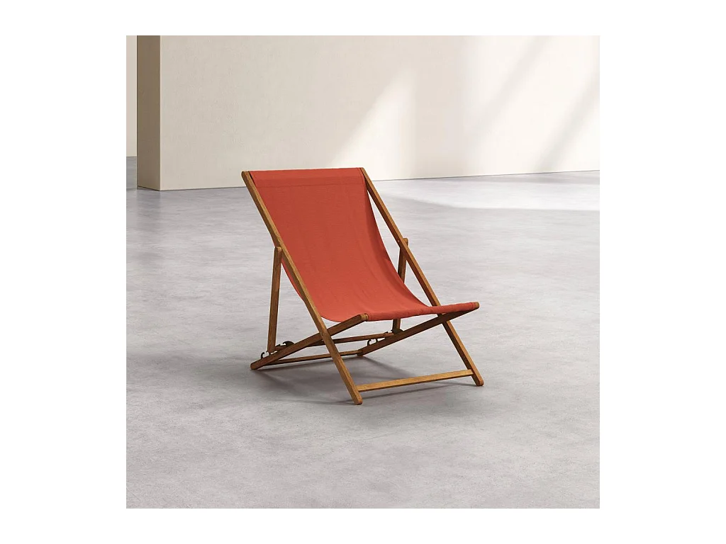 Habitat - Toile en coton pour chilienne - Orange brique (structure vendue séparément) - Maui