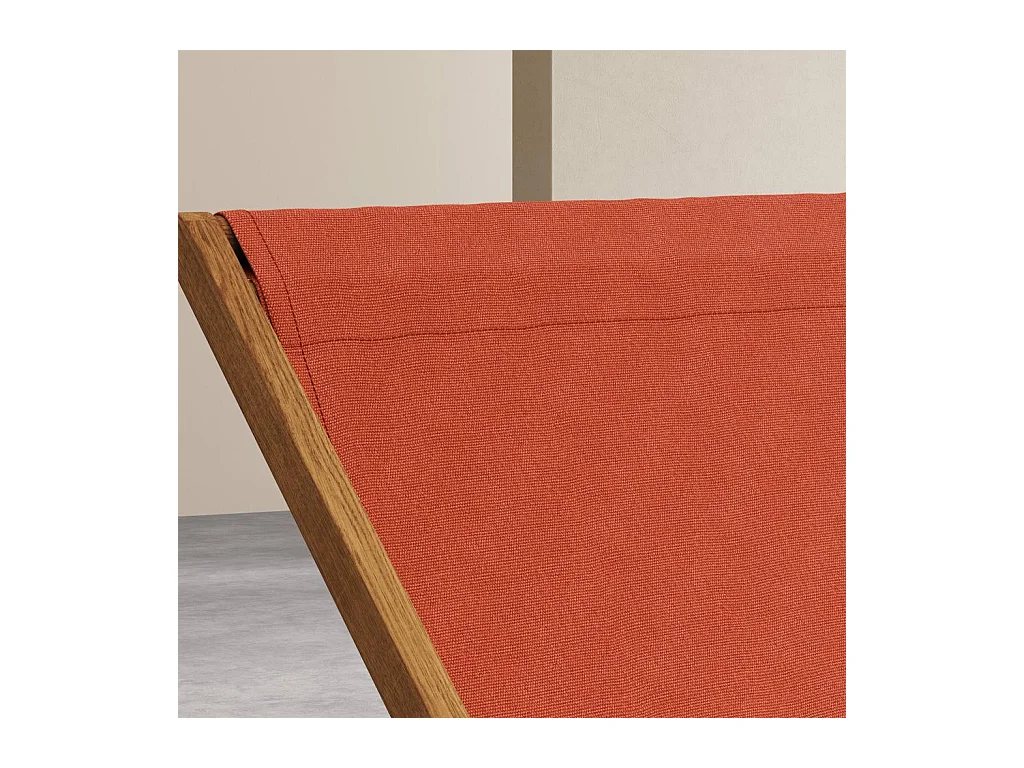 Habitat - Toile en coton pour chilienne - Orange brique (structure vendue séparément) - Maui