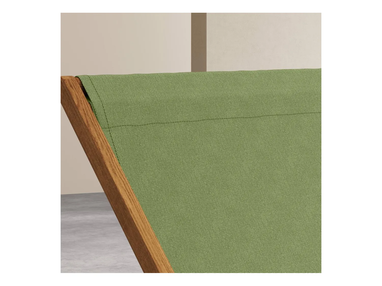 Habitat - Toile en coton pour chilienne - Vert olive (structure vendue séparément) - Maui