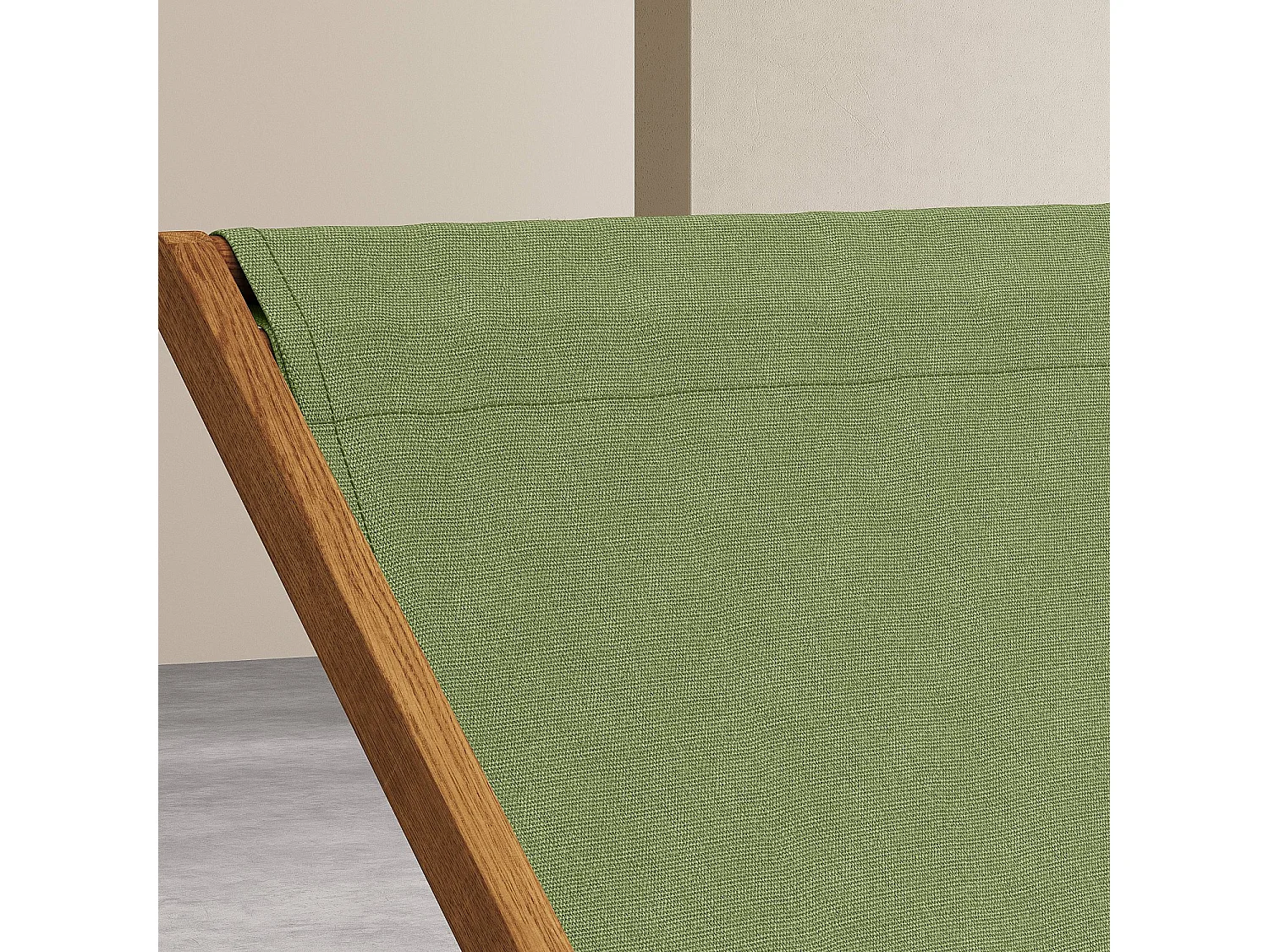 Habitat - Toile en coton pour chilienne - Vert olive (structure vendue séparément) - Maui