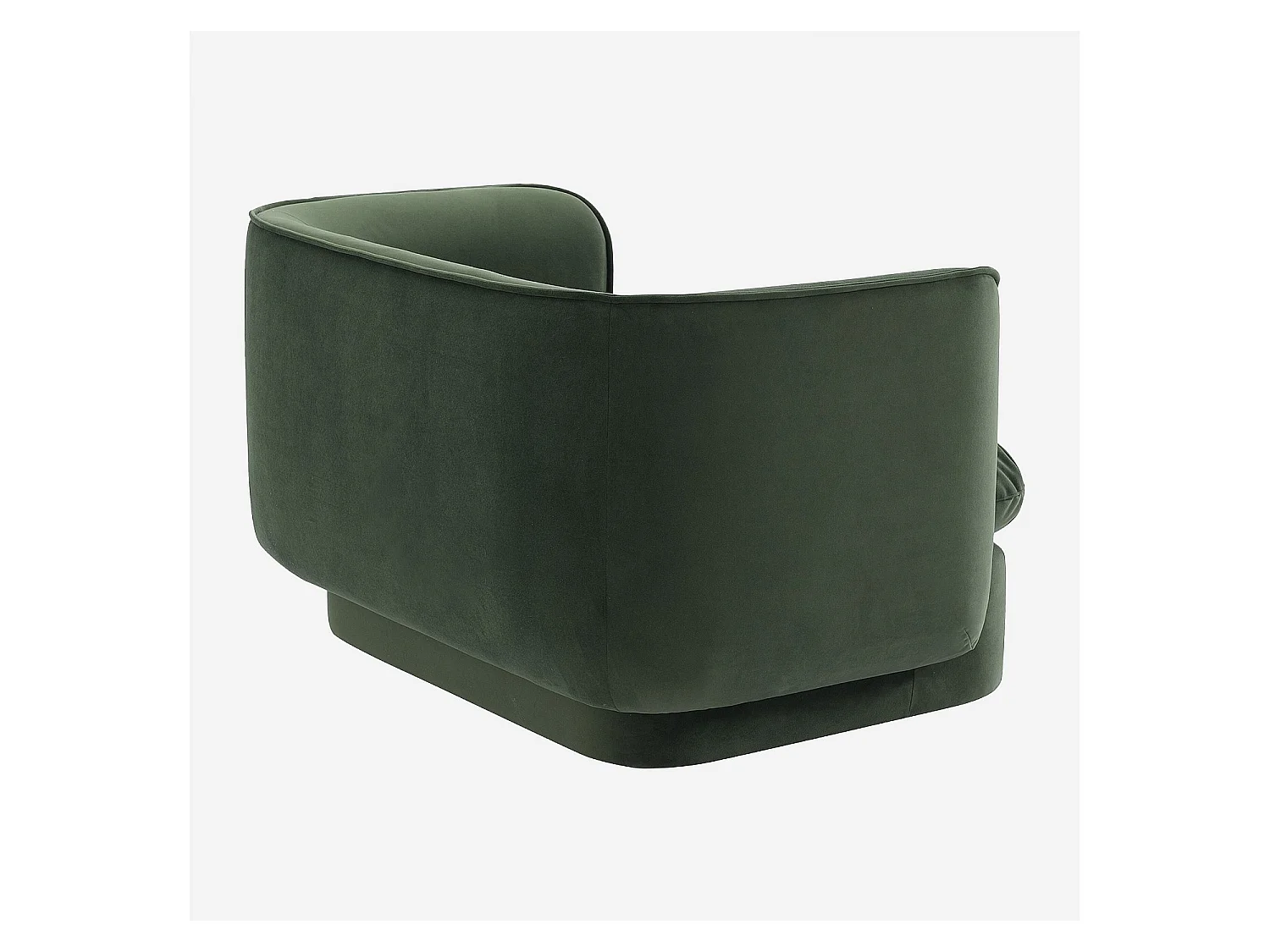 Habitat - Fauteuil en tissu garni de plumes  - Vert kaki - Kalmia