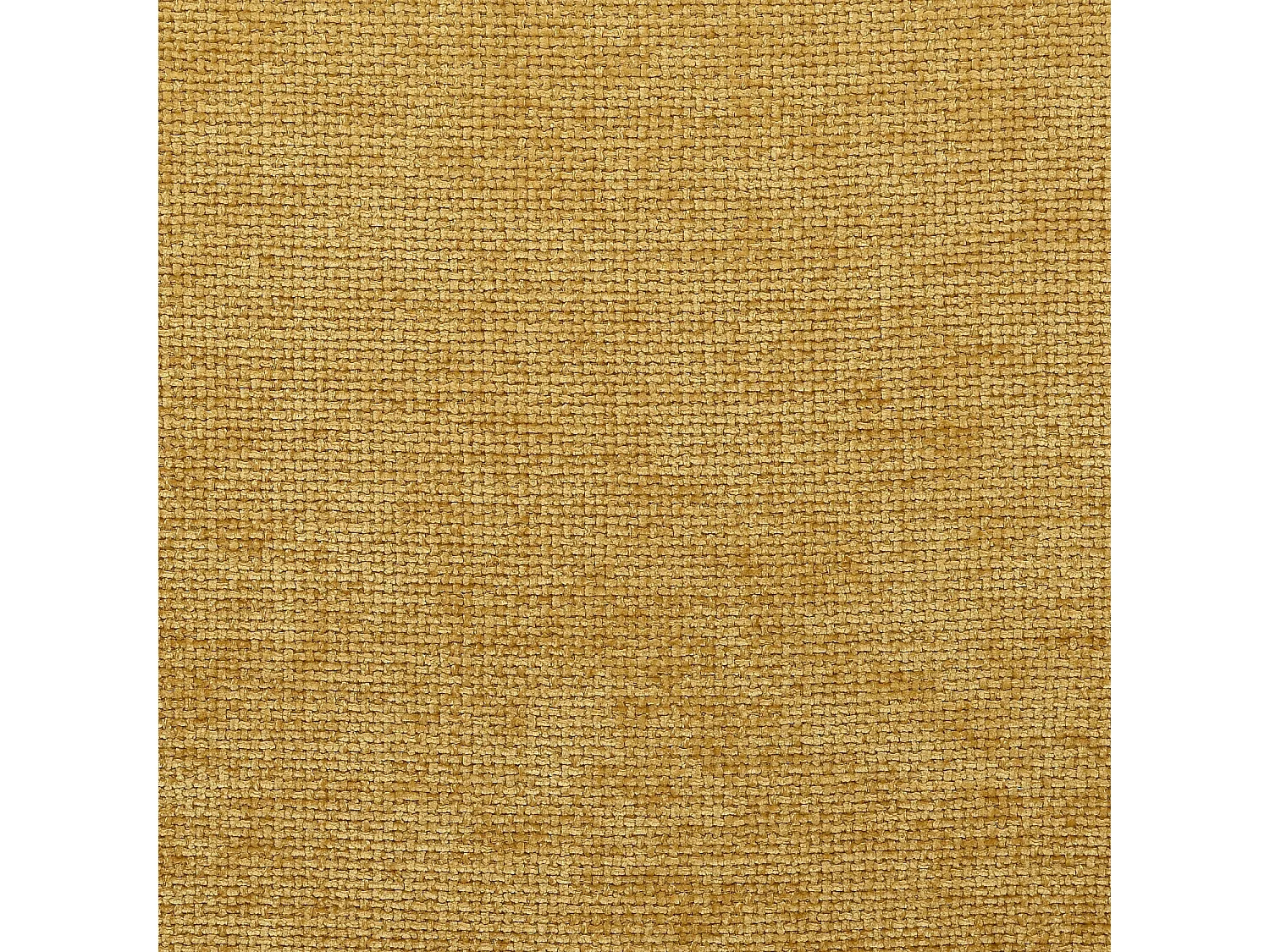 Lot de 2 chaises pivotantes en tissu chenille et métal noir - Miel