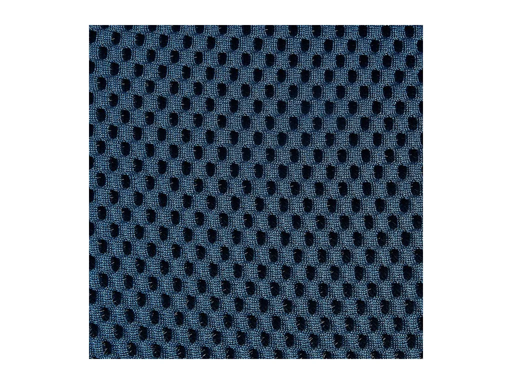 Habitat - Chaise en tissu 3D et métal noir avec accoudoirs - Bleu marine - Carilo