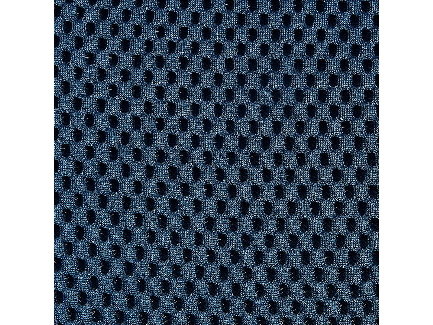 Habitat - Chaise en tissu 3D et métal noir avec accoudoirs - Bleu marine - Carilo