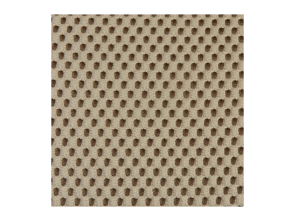 Habitat - Chaise en tissu 3D et métal noir avec accoudoirs - Beige sable - Carilo