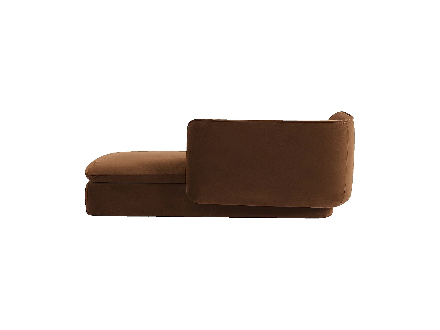 Habitat - Méridienne droite en tissu garnie de plumes - Terracotta - Kalmia