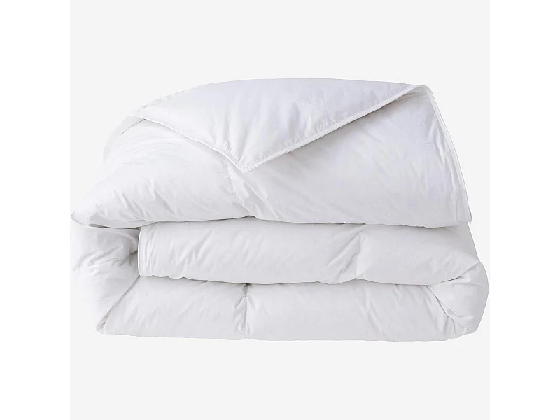 Habitat - Couette tempérée en duvet et plumettes - 160 g/m² - 140 x 200 cm - Naturelle