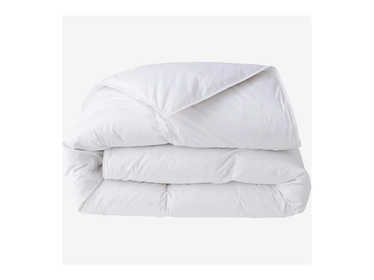 Habitat - Couette tempérée en duvet et plumettes - 160 g/m² - 140 x 200 cm - Naturelle