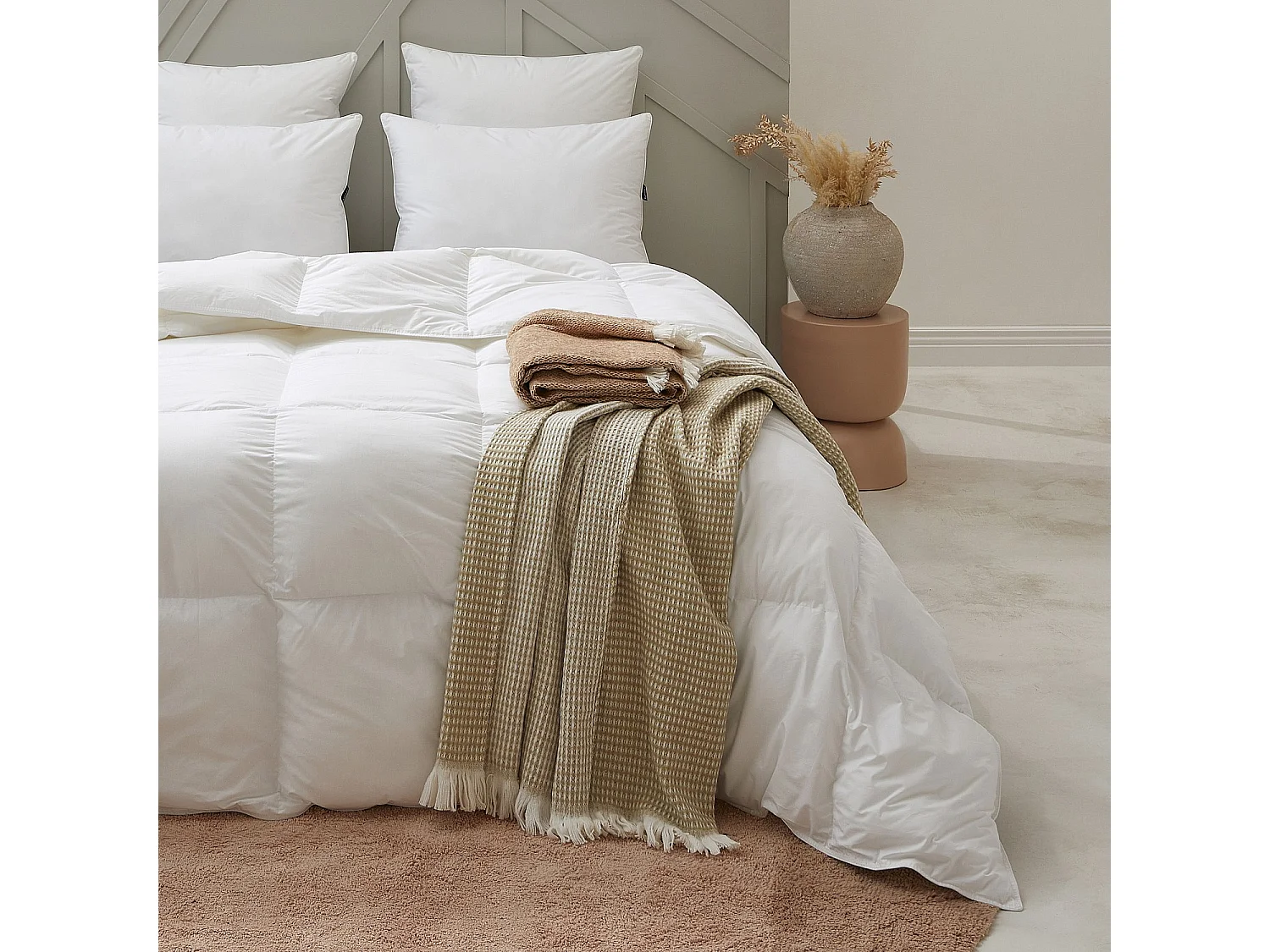 Couette chaude en synthétique - 350 g/m² - 240 x 220 cm