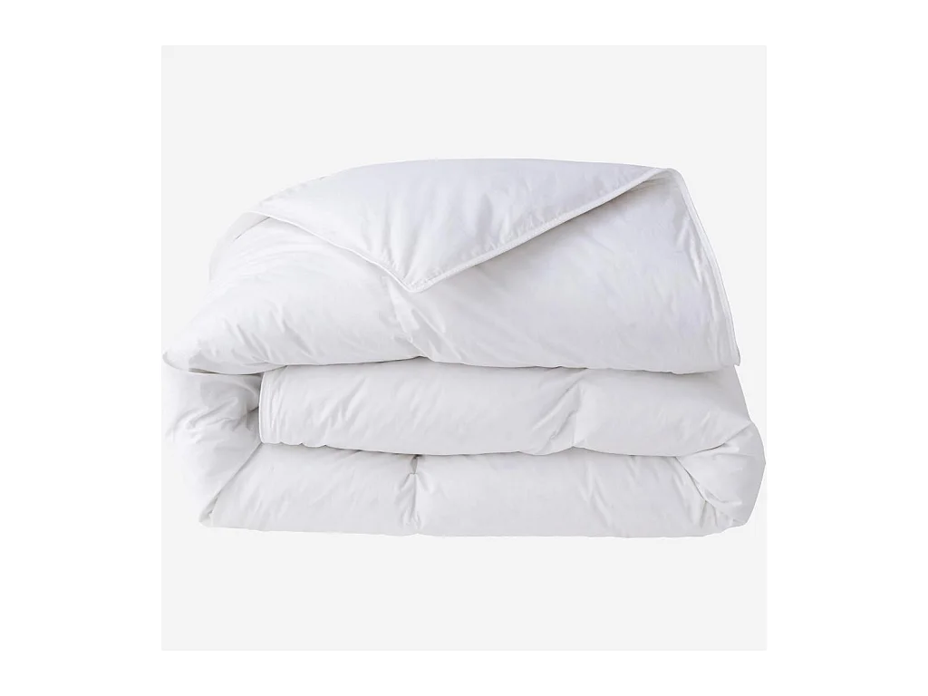 Habitat - Couette chaude en duvet et plumettes - 200 g/m² - 140 x 200 cm - Naturelle