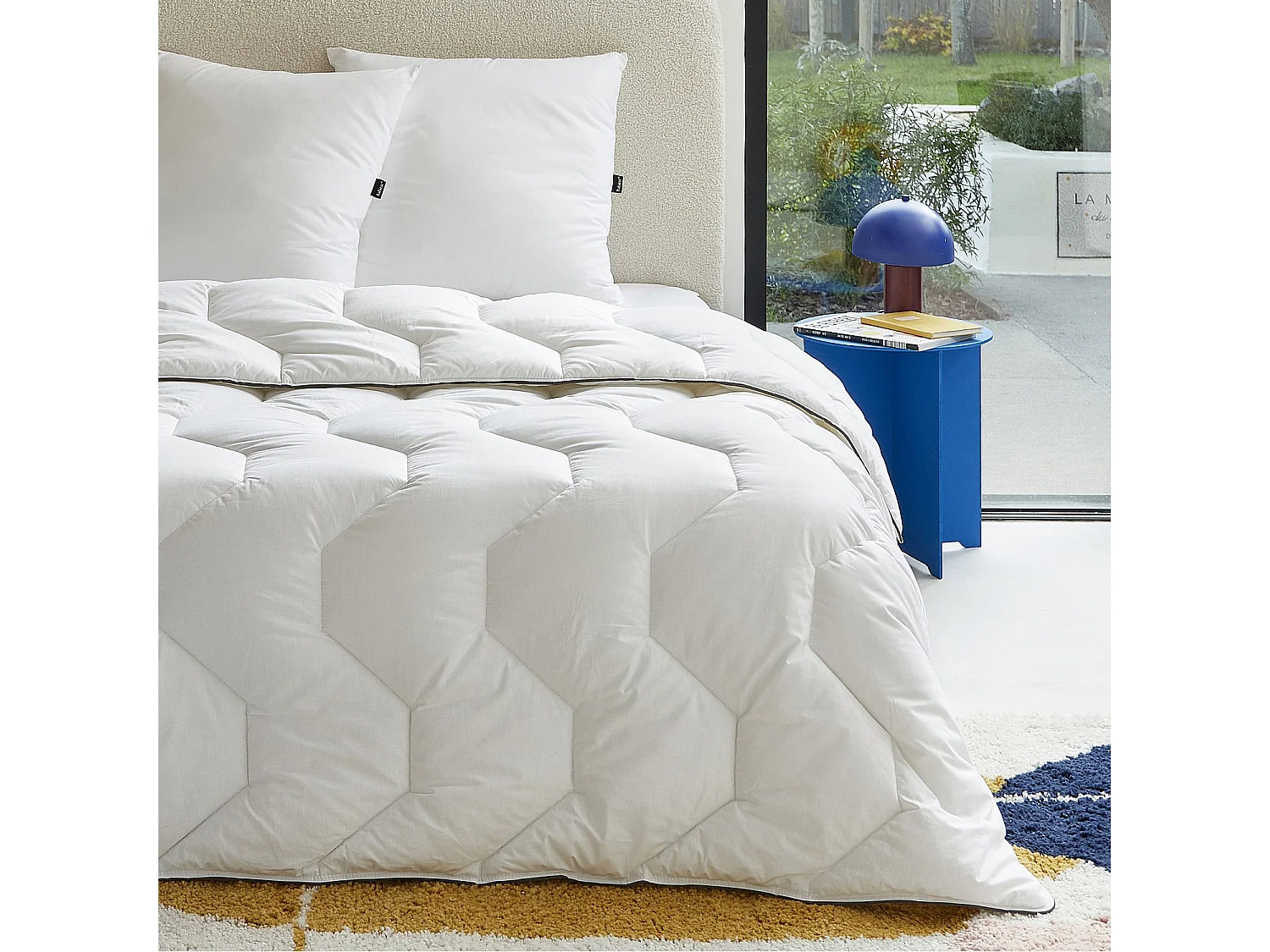 Habitat - Couette chaude en synthétique - 400 g/m² - 200 x 200 cm - Souffle de lin