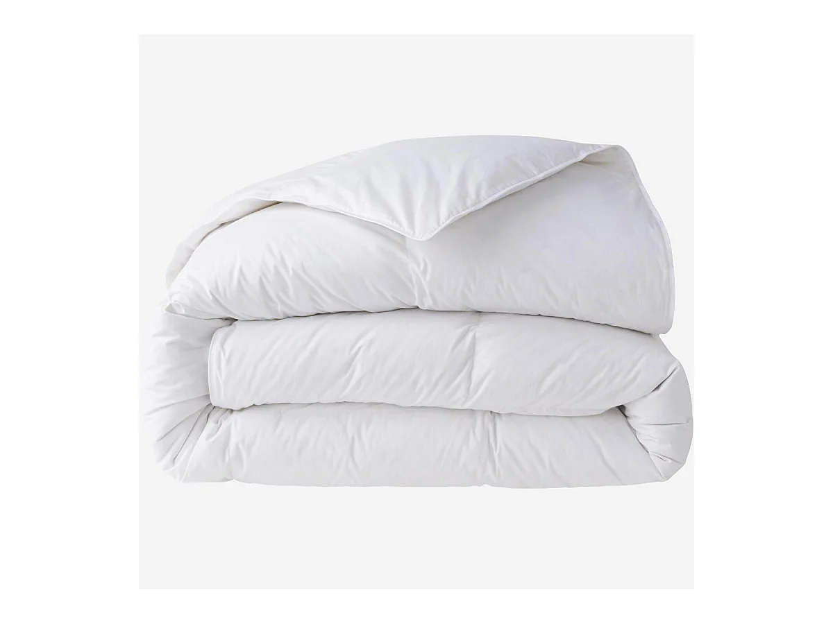 Habitat - Couette tempérée en duvet et plumettes - 160 g/m² - 240 x 220 cm - Naturelle