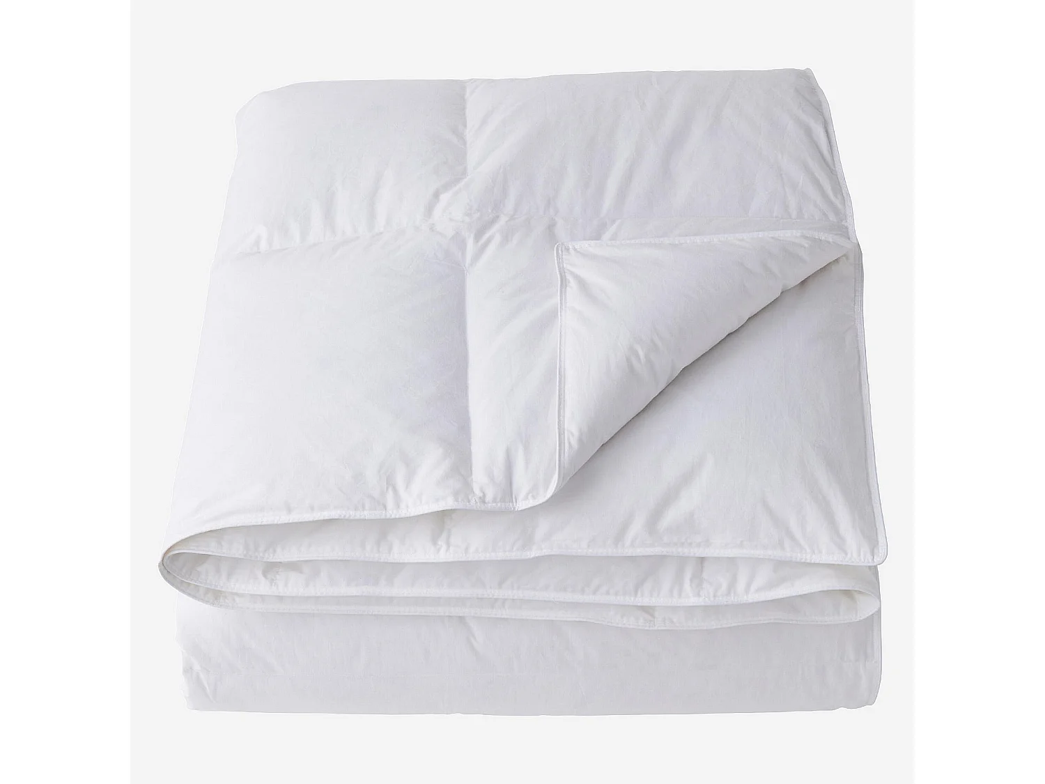 Couette tempérée en duvet et plumettes - 160 g/m² - 240 x 220 cm