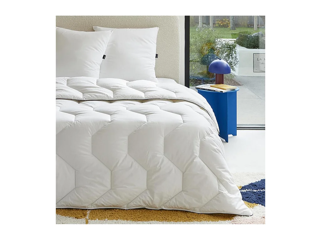 Habitat - Couette tempérée en synthétique - 300 g/m² - 200 x 200 cm - Souffle de lin