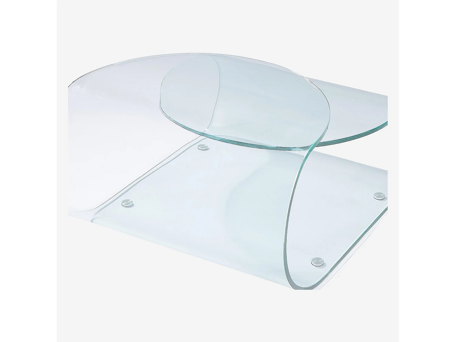 Habitat - Table basse en verre - Transparent - Solgina