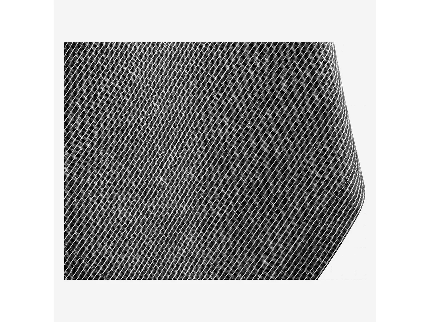 Habitat - Set de 2 torchons 70x50cm en coton et lin noir tissé blanc (Lot de 6) - Fitzroy