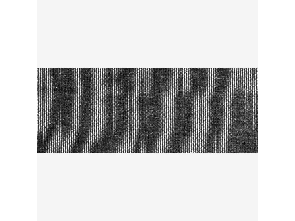 Habitat - Set de 2 torchons 70x50cm en coton et lin noir tissé blanc (Lot de 6) - Fitzroy