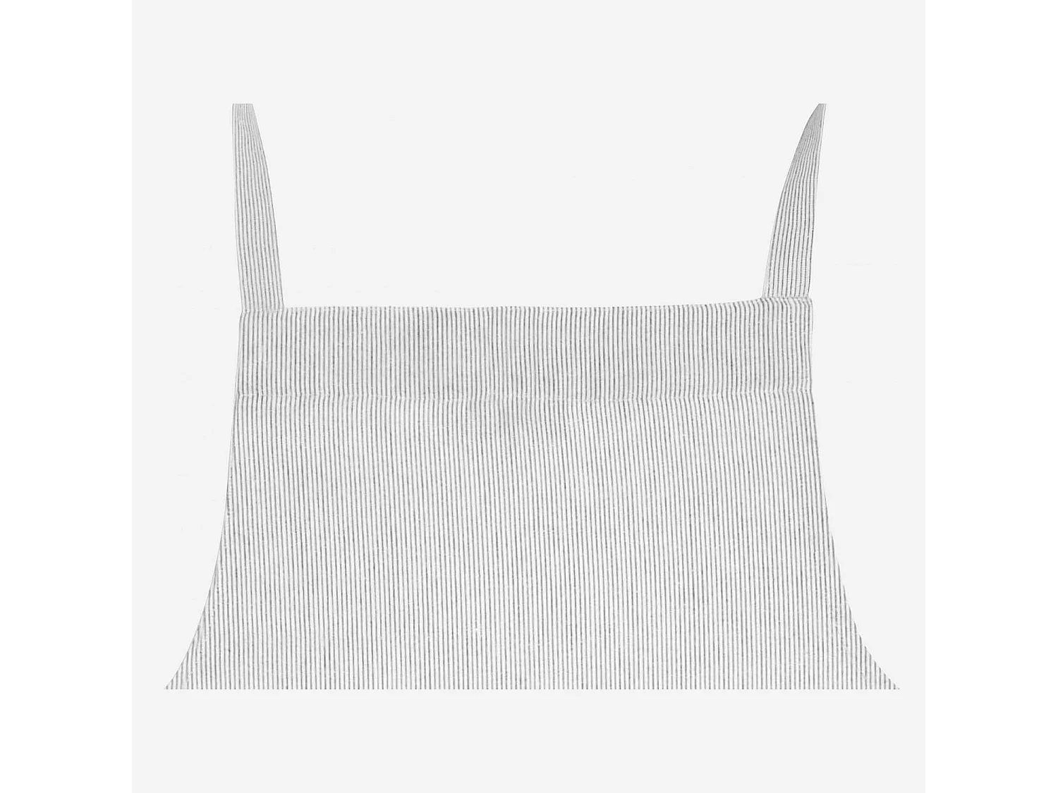 Habitat - Tablier de cuisine en coton et lin - Blanc tissé noir - Flag