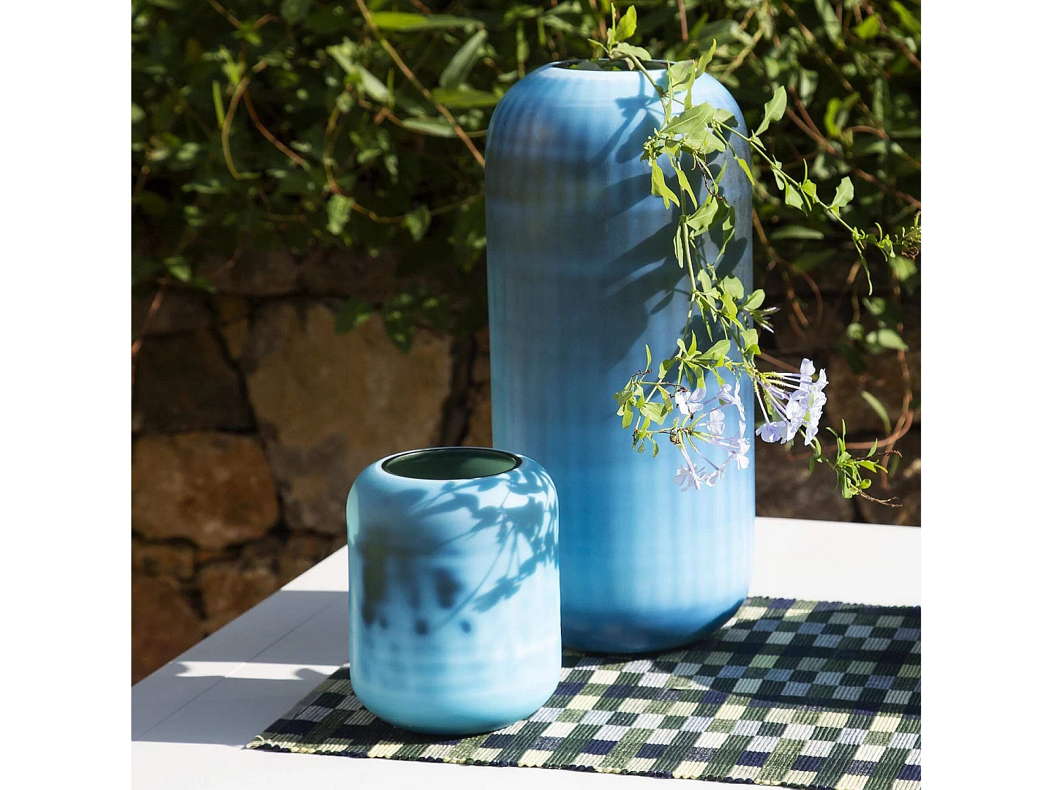 Habitat - Lot de 2 travers de table - 40 x 140 cm - Vert - Otman