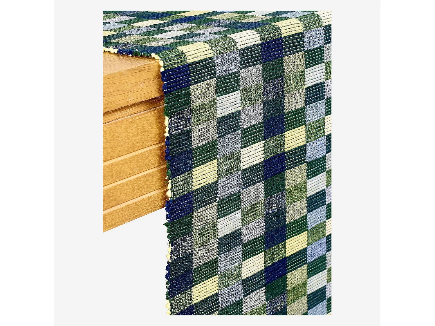 Habitat - Lot de 2 travers de table - 40 x 140 cm - Vert - Otman