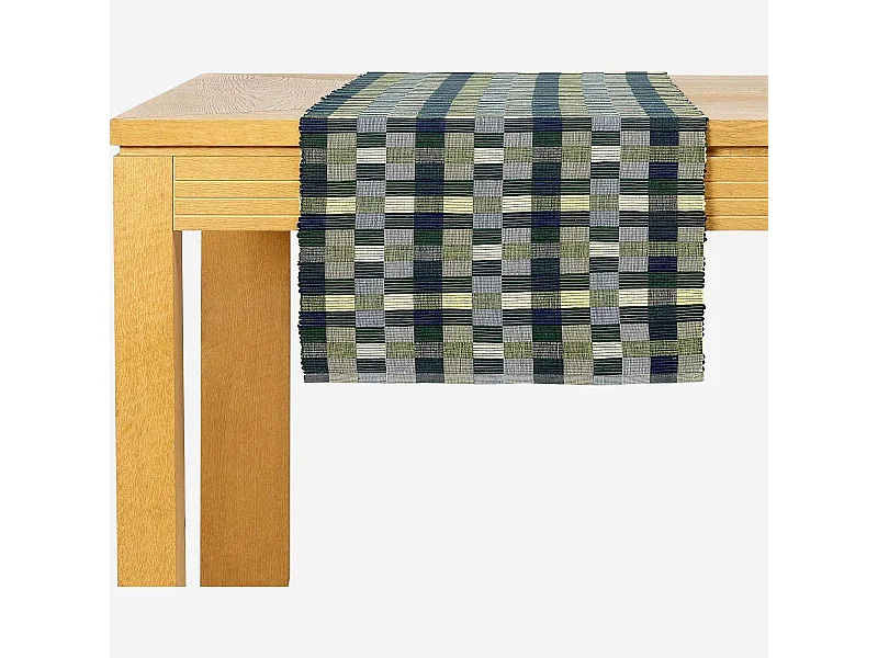 Habitat - Lot de 2 travers de table - 40 x 140 cm - Vert - Otman