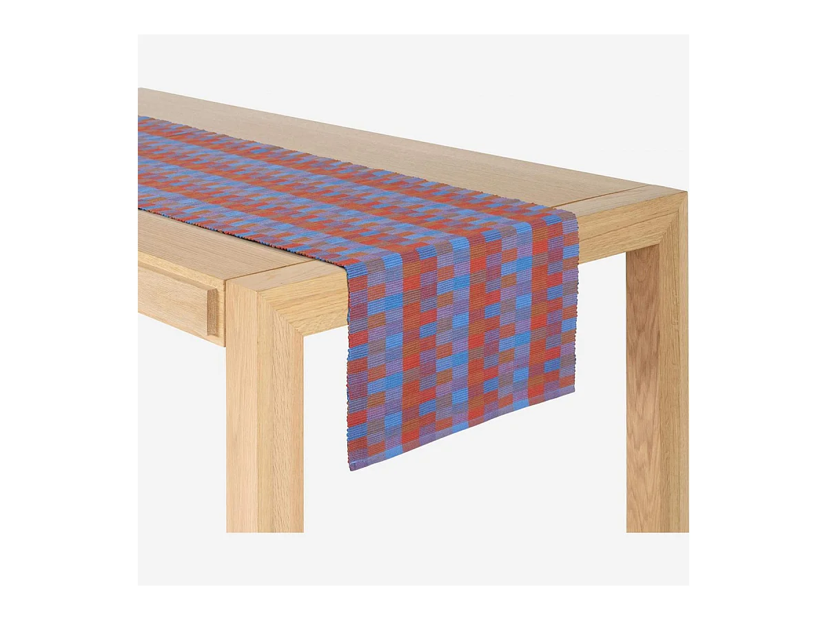 Habitat - Lot de 2 travers de table en coton - 140 x 40 cm - Rouge - Taleb