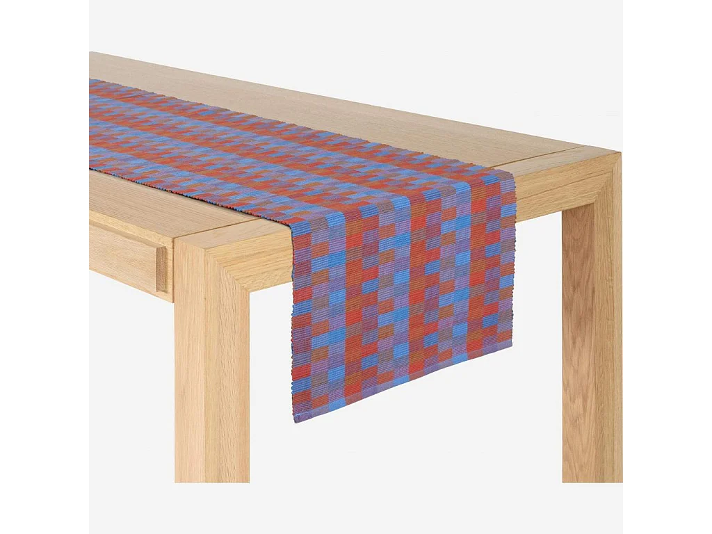 Habitat - Lot de 2 travers de table en coton - 140 x 40 cm - Rouge - Taleb