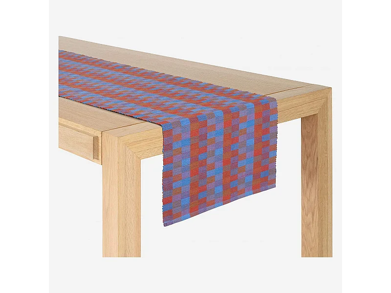 Habitat - Lot de 2 travers de table en coton - 140 x 40 cm - Rouge - Taleb
